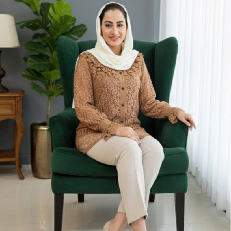 شومیز گیپور دانتل مدل انا (پک 9 عددی)