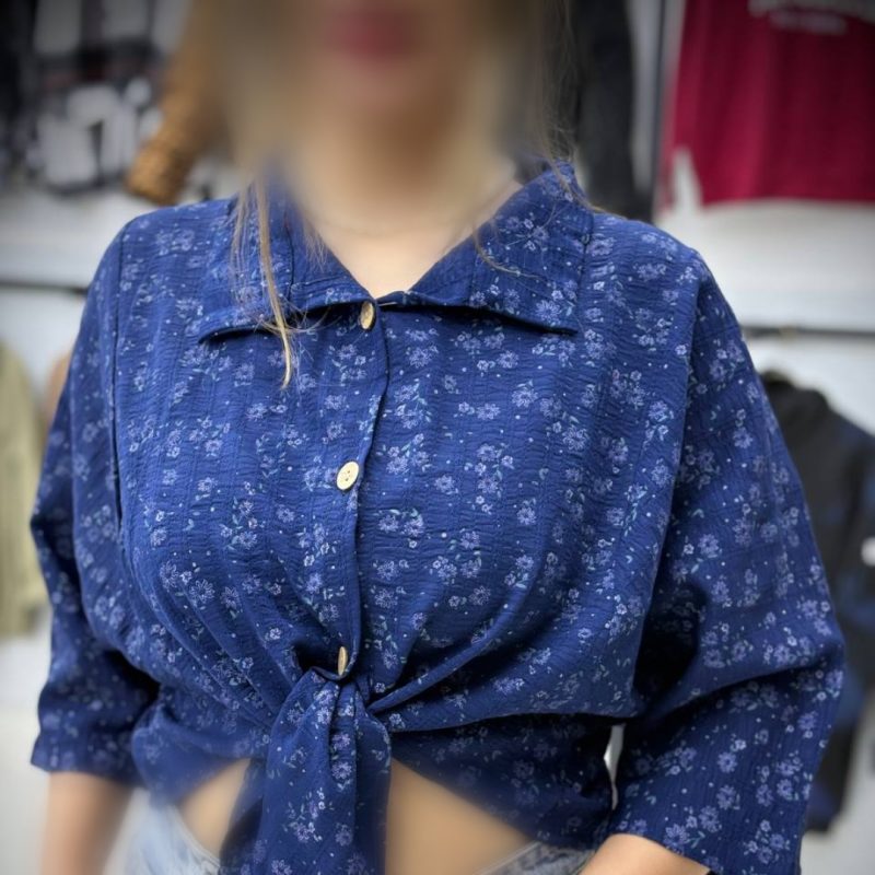 شومیز کراپ گره ای (پک ۴ عددی)