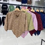 شومیز کراپ گره ای (پک ۴ عددی)