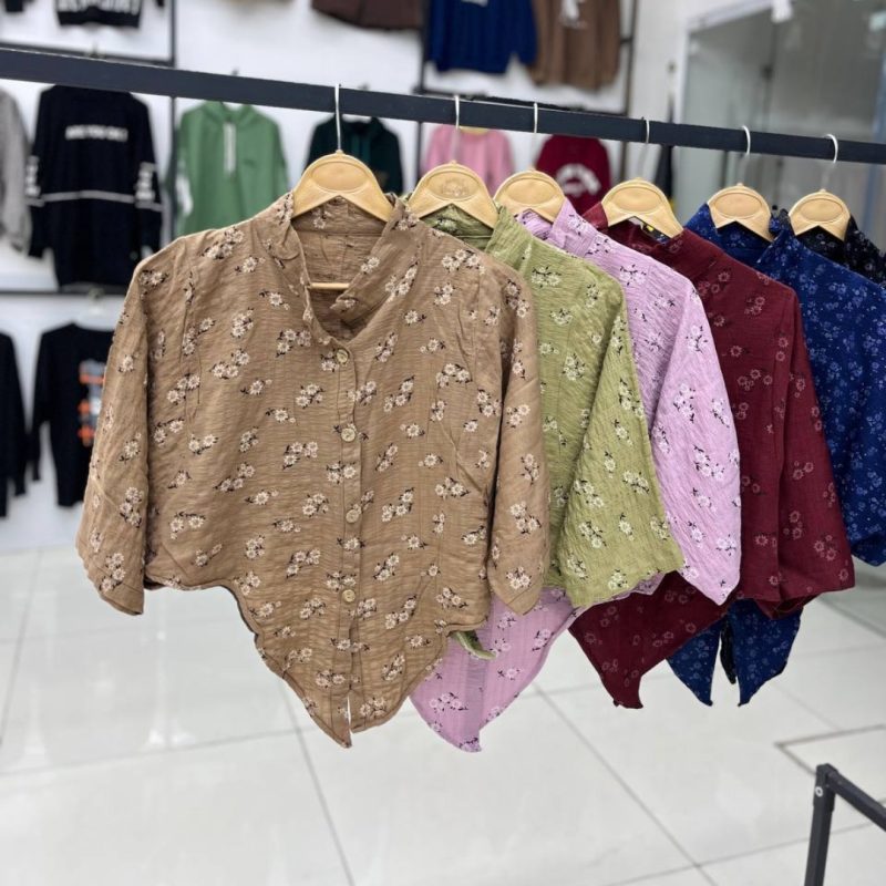 شومیز کراپ گره ای (پک ۴ عددی)