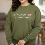 بلوز استین دار چاپ ضربان قلب (پک 7 عددی)