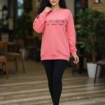 بلوز استین دار چاپ ضربان قلب (پک 7 عددی)