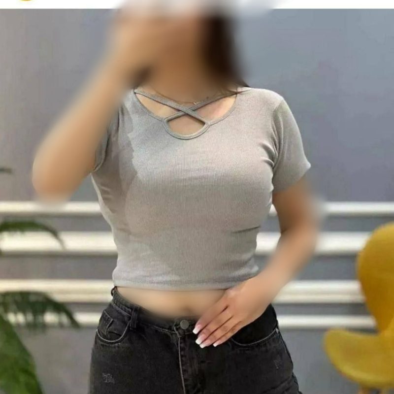 کراپ یقه ضبدری (پک 6 عددی)