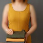 تاپ یقه خشتی جلو‌ دوخت (پک 6 عددی)