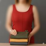 تاپ یقه خشتی جلو‌ دوخت (پک 6 عددی)