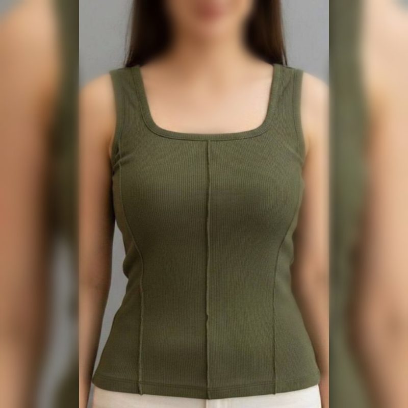 ️تاپ یقه خشتی جلو‌ ساسون (پک 6 عددی)