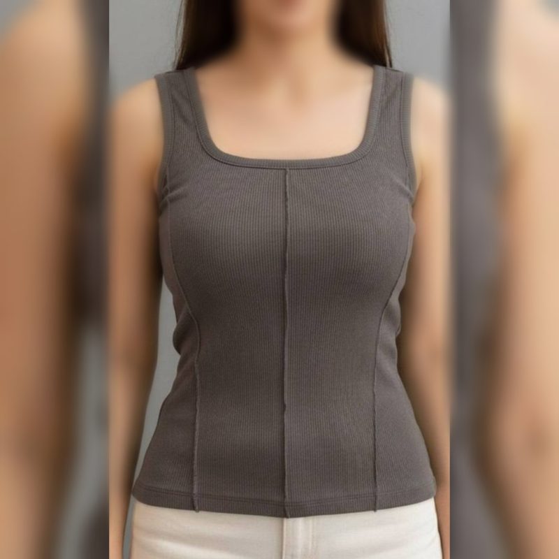 ️تاپ یقه خشتی جلو‌ ساسون (پک 6 عددی)