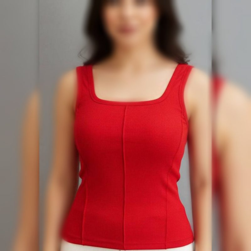 ️تاپ یقه خشتی جلو‌ ساسون (پک 6 عددی)