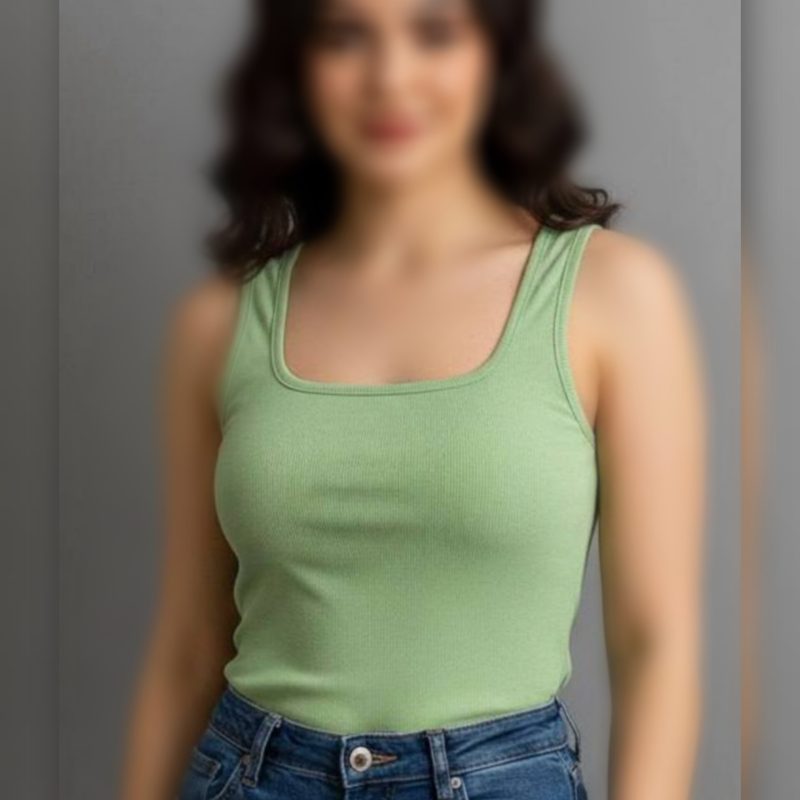 تاپ رکابی بیسیک یقه خشتی (پک 7 عددی)