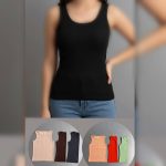 تاپ رکابی بیسیک یقه گرد (پک 7 عددی)