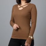 بلوز استین فینگر یقه اشکی (پک 6 عددی)