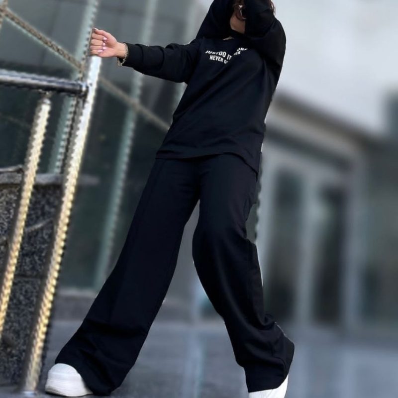 ست آستین بلند شلوار خط اتو  (پک 6 عددی)