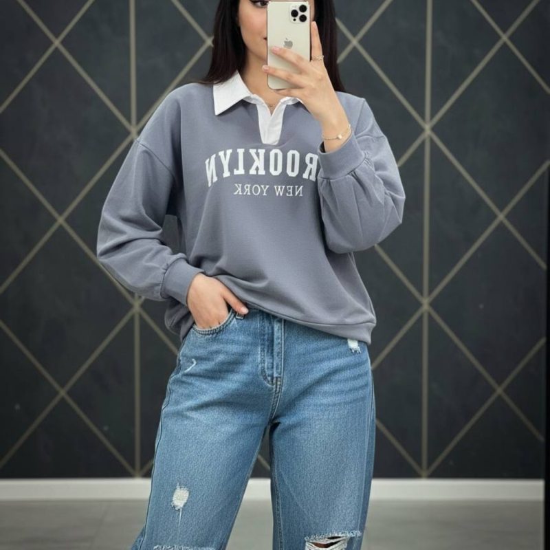 بلوز یقه سفید بروکلین (پک 6 عددی)