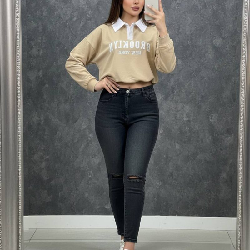 بلوز یقه سفید بروکلین (پک 6 عددی)