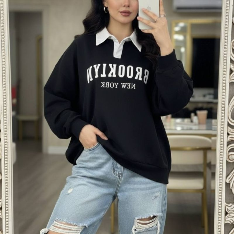 بلوز یقه سفید بروکلین (پک 6 عددی)