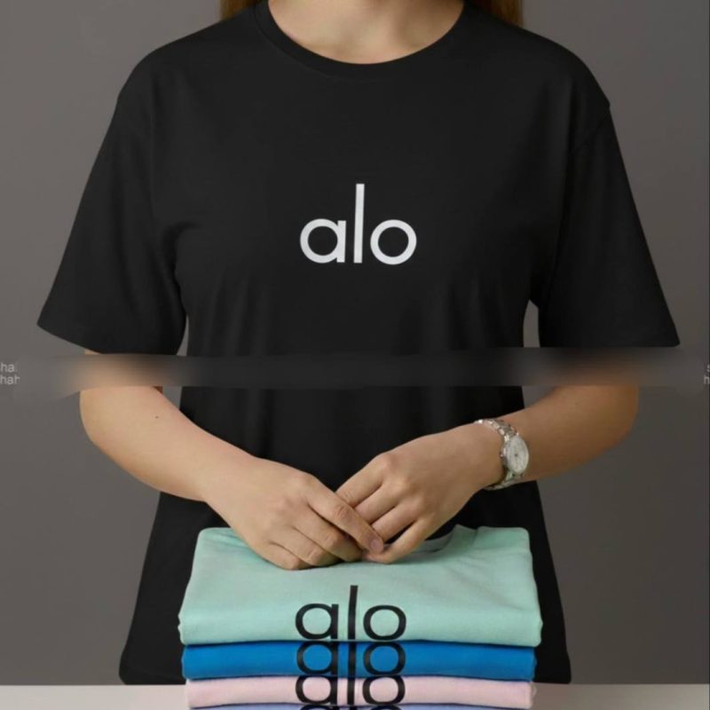 تیشرت باکسی چاپ alo (پک 6 عددی)