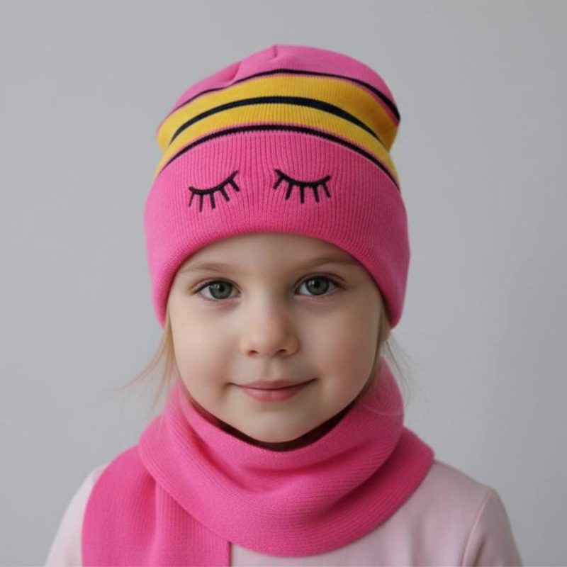 ست شال و کلاه گلدوزی میکس (پک 6 عددی)