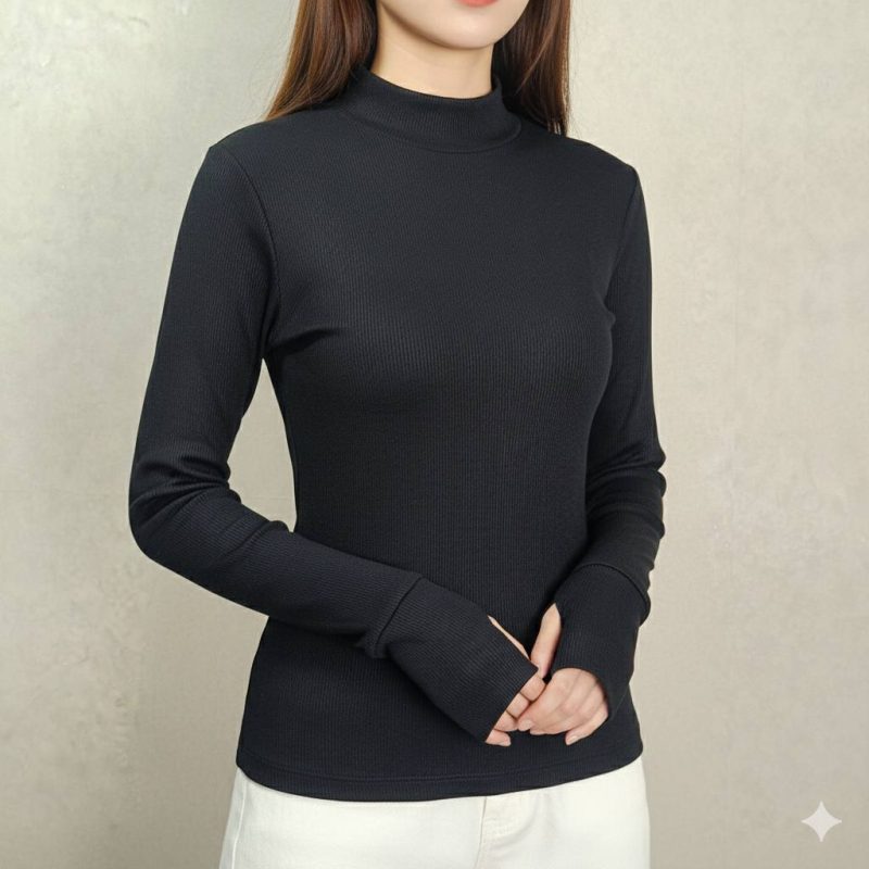 ️بلوز بیسیک یقه ۵ سانت فینگری (پک 6 عددی)