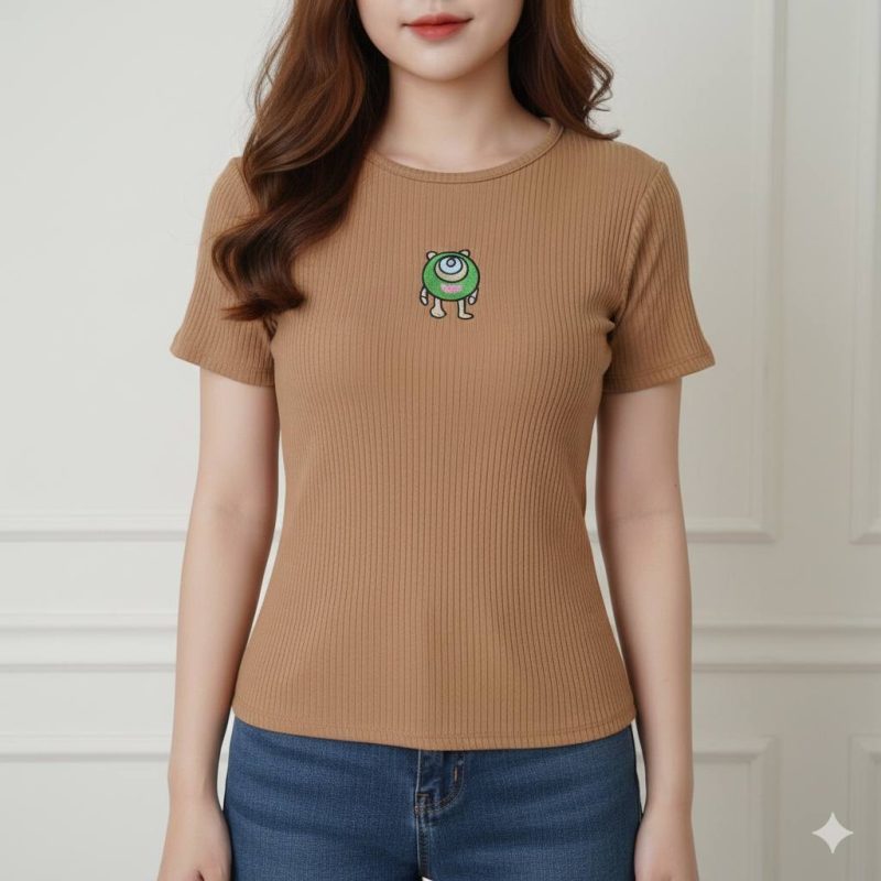 ️کراپ تاپ گلدوزی مایک (پک 6 عددی)