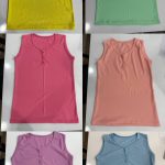 ️تاپ یقه هفت ۳ دکمه قواره دار (پک 6 عددی)