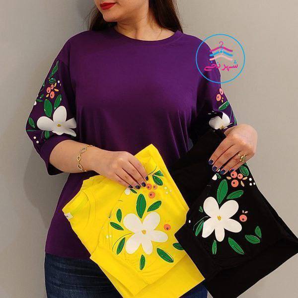 ️تیشرت لانگ آستین گل (پک 6 عددی)