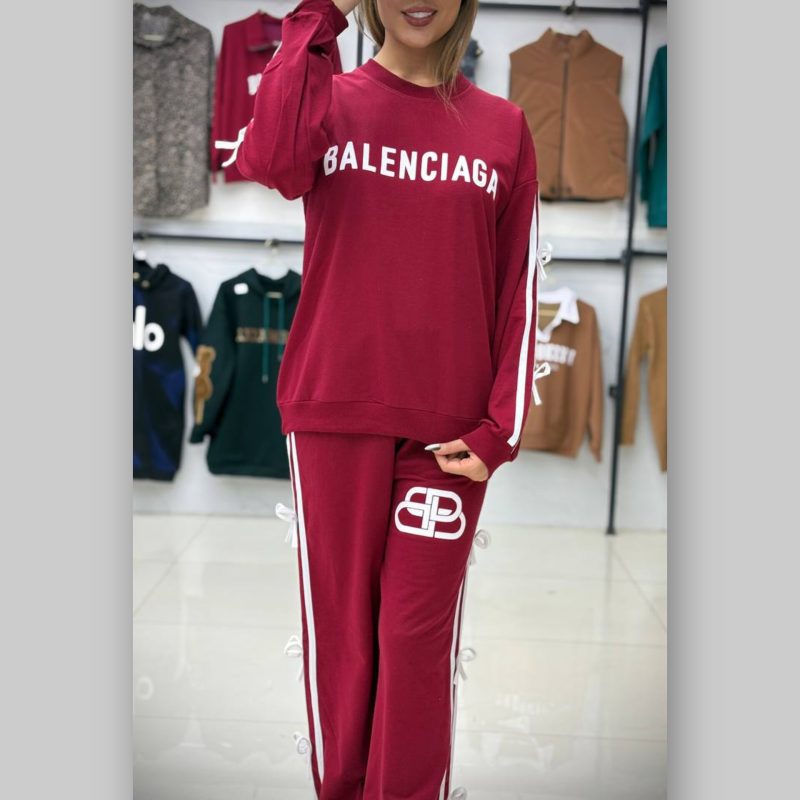 ️ست بلوز و شلوار بالنسیا پاپیونی (پک 6 عددی)