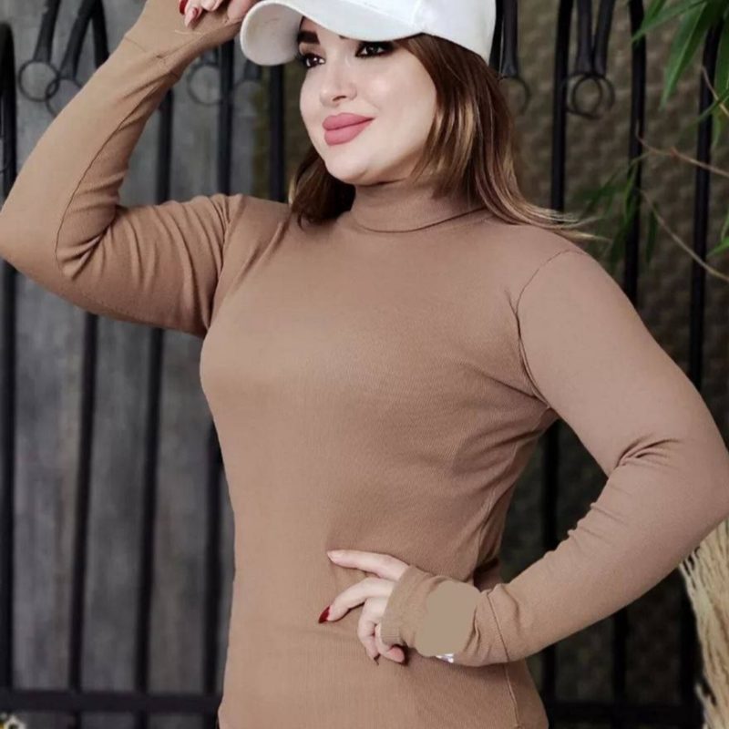 بلوز یقه اسکی فینگری (پک 6 عددی)