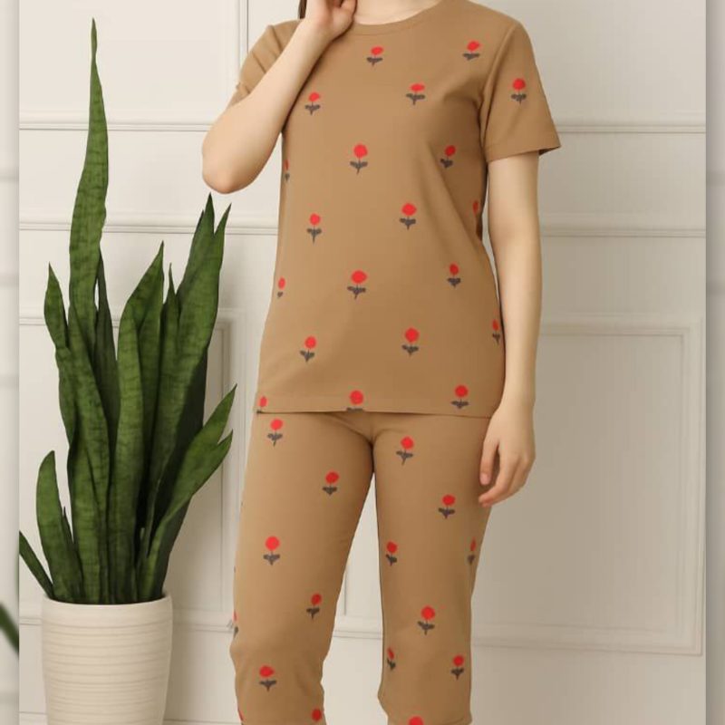 تیشرت شلوارک چاپ نهال (پک 6 عددی)