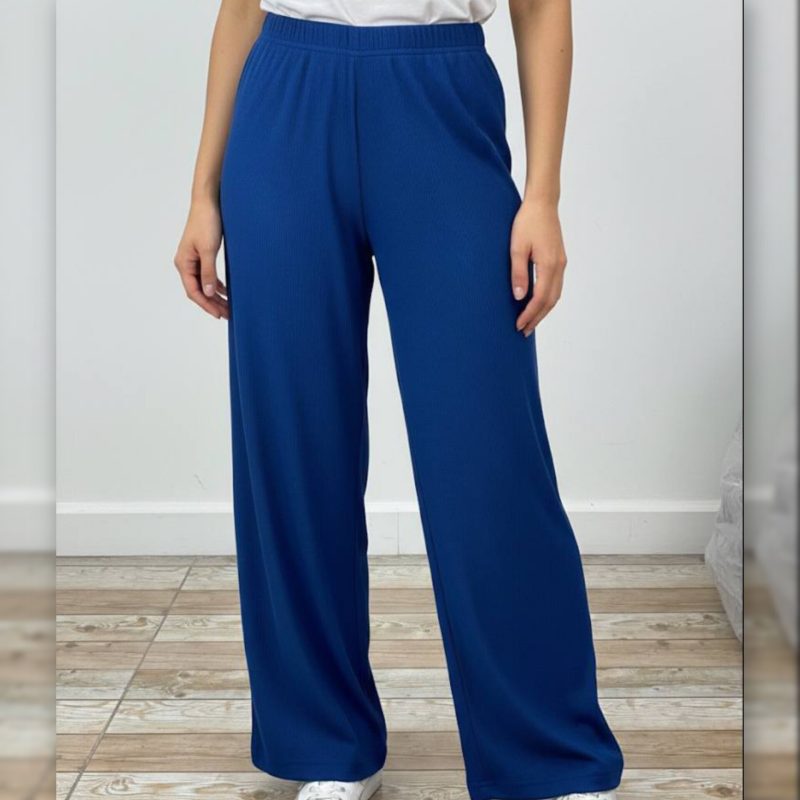 شلوار کمر کش راستا قواره دار (پک 6 عددی)