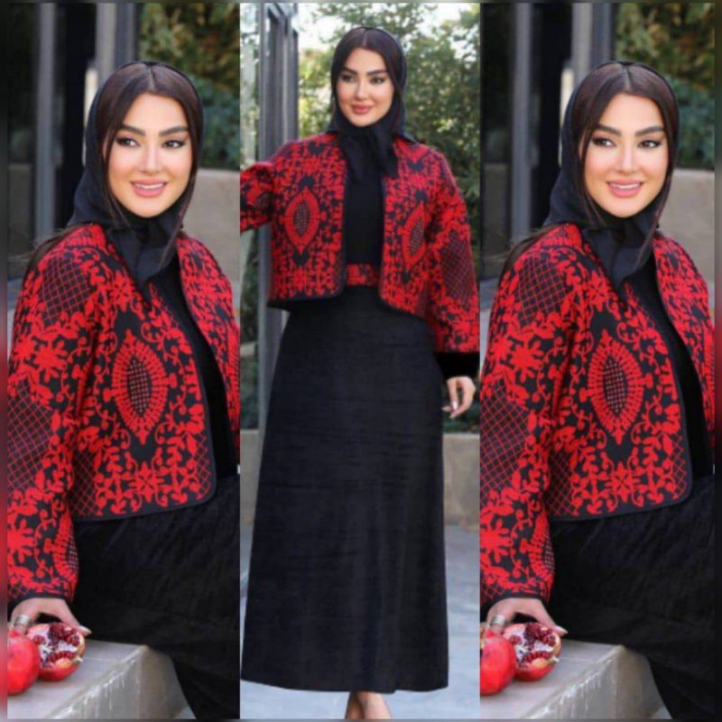 ️ست کت سارافن کمربند دار (پک 2 عددی)