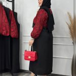 ️ست کت سارافن کمربند دار (پک 2 عددی)