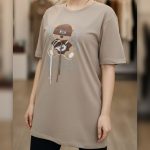 تیشرت لانگ نگینی (پک 6 عددی)