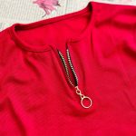 ️تیشرت نیم آستین نیم زیپ (پک 6 عددی)