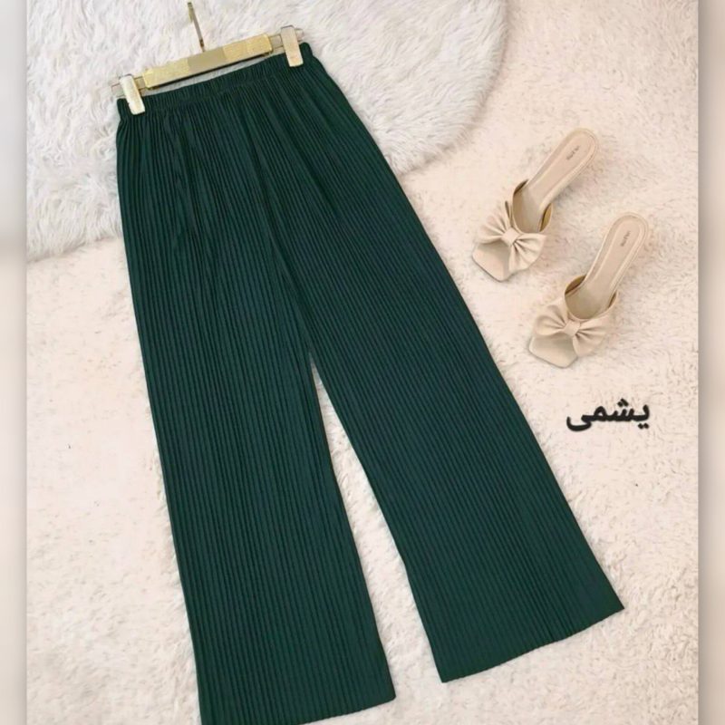 ️️شلوار دامنی کمر کش ریلی (پک 8 عددی)