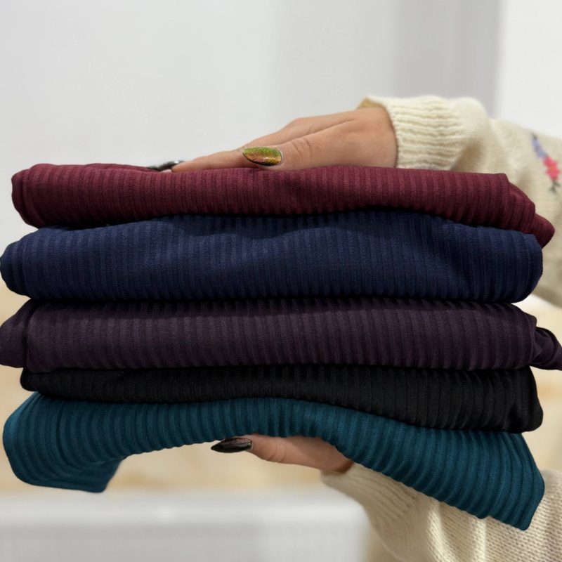 ️️شلوار دامنی کمر کش ریلی (پک 8 عددی)