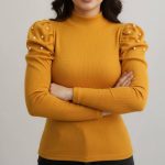 بلوز سرشانه چین مرواریدی (پک 6 عددی)