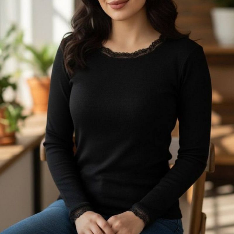 ️بلوز گیپور یقه استاده (پک 6 عددی)