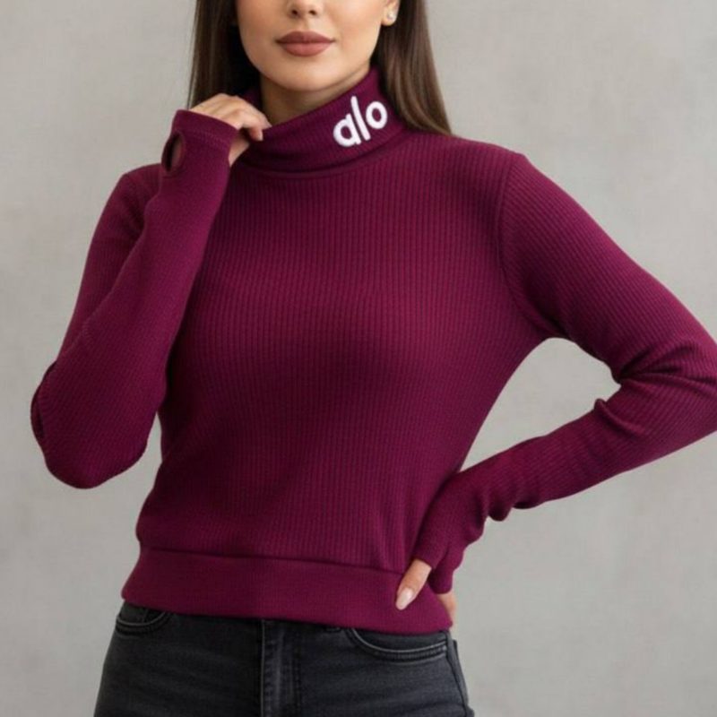 ️نیمتنه یقه اسکی گلدوزی alo (پک 6 عددی)