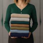 ️بلوز استین دار یقه ۳ دکمه ( پک 4 عددی)