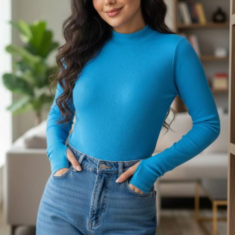 ️بادی بیسیک یقه ۳ سانت فینگری (پک 8 عددی)