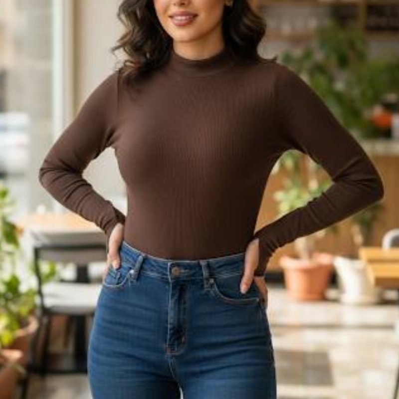 ️بادی بیسیک یقه ۳ سانت فینگری (پک 8 عددی)