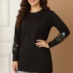 ️بلوز آستین بلند استین گل (پک 7 عددی)