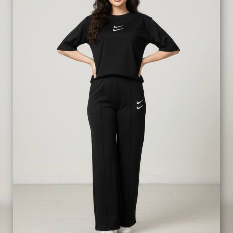 ️️ست دبل نایک مشکی (پک 4 عددی)