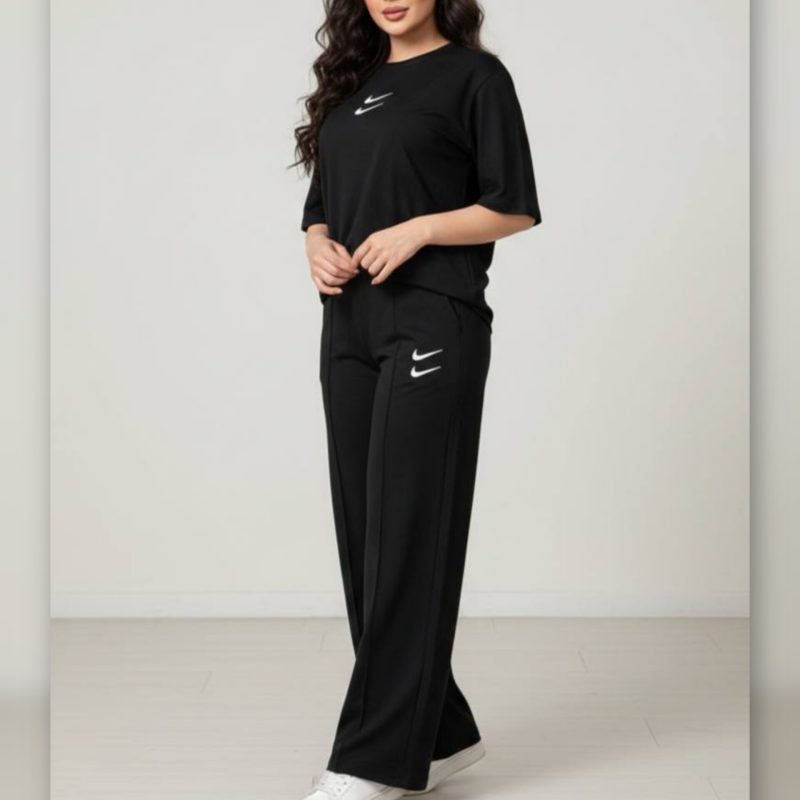 ️️ست دبل نایک مشکی (پک 4 عددی)