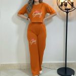 ست کراپ و شلوار چاپ IM (پک 6 عددی)