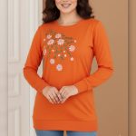 ️بلوز آستین بلند سینه گل (پک 7 عددی)