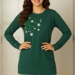 ️بلوز آستین بلند سینه گل (پک 7 عددی)