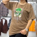 ️تیشرت لانگ لش تدی نگینی (پک 6 عددی)