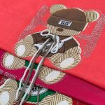 ️تیشرت لانگ لش تدی نگینی (پک 6 عددی)