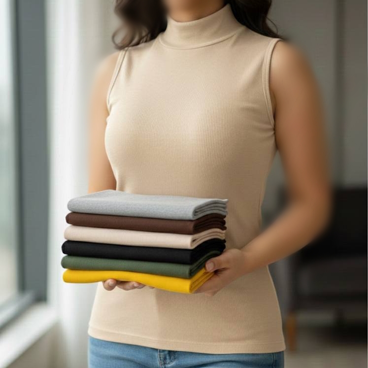 تاپ یقه ایستاده (پک 6 عددی)